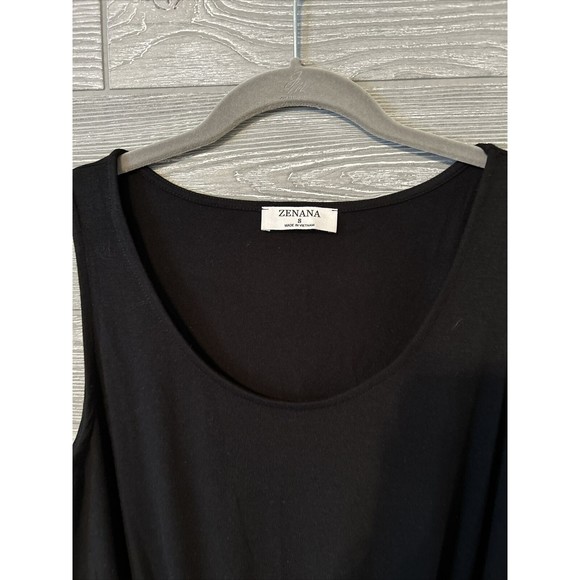 NWOT - Zenana Women’s Size Small Ladies Sleeveless Black Romper Elastic Waist‎ - Picture 2 of 4